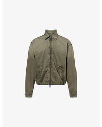 7 For All Mankind - Aviator Long-Sleeve Cotton-Blend Jacket - Lyst