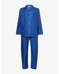Derek Rose - Paris Floral-Print Cotton Pyjamas - Lyst