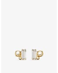 Missoma - Pearl 14Ct And Lab Grown Diamond Stud Earrings - Lyst