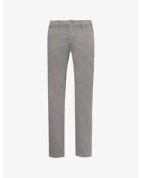PAIGE - Danford Regular-Fit Slim-Leg Stretch-Cotton Chino Trousers - Lyst