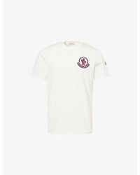 Moncler - Logo-Print Crewneck Cotton T-Shirt - Lyst
