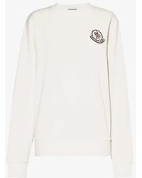 Moncler - Logo-appliqué Cotton-blend Sweatshirt - Lyst