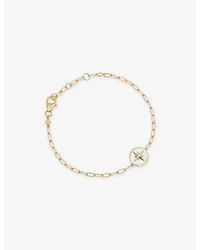 Astley Clarke - Polaris 18Ct Vermeil And Mother-Of-Pearl Locket Bracelet - Lyst