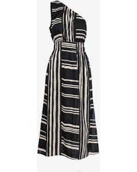 Rails - Selani Striped Cotton Midi Dress - Lyst