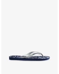 Havaianas - Top Nautical Rubber Flip-Flops - Lyst