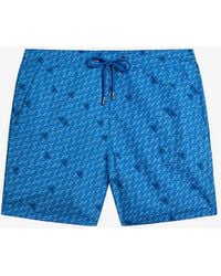 Ted Baker - Renshaw Graphic-print Recycled-polyester Swim Shorts - Lyst