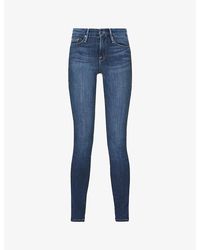 GOOD AMERICAN - Good Legs Skinny High-Rise Stretch Cotton-Blend Jeans - Lyst