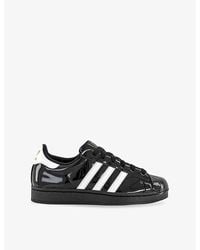 adidas - Superstar Ii Patent-Leather Trainers - Lyst