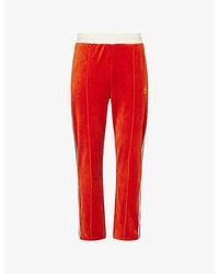 Sergio Tacchini - Monte Side-Stripe Cotton-Velour Track Pants - Lyst