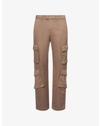 Represent - Cargo Straight-Leg Stretch-Cotton Trousers - Lyst