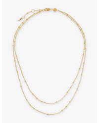 Missoma - Double Chain 18ct Yellow -plated Vermeil 925 Sterling-silver Necklace - Lyst