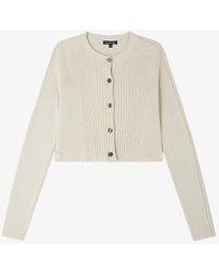 Soeur - Adonis Long-sleeve Button-up Organic-cotton And Linen-blend Cardigan - Lyst