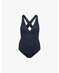 Seafolly - Collective V-Neck Stretch-Nylon Swimsuit - Lyst