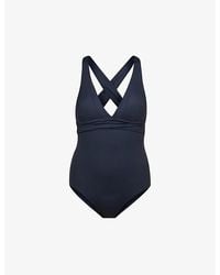 Seafolly - Collective V-Neck Stretch-Recycled Nylon Swimsuit - Lyst