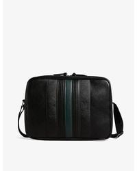 Ted Baker - Evvan Stripe-embroidered Faux-leather Cross-body Bag - Lyst