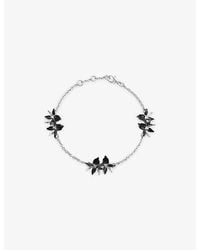 Shaun Leane - Orchid Flower Sterling- And Diamond Bracelet - Lyst