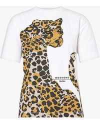 Weekend by Maxmara - Viterbo Graphic-print Cotton-jersey T-shirt X - Lyst