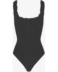 Skims - Fits Everybody Lace Square-neck Stretch-woven Body X - Lyst
