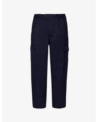 Barbour - Vy Faulkner toggle-hem Tapered-leg Cotton Trousers - Lyst