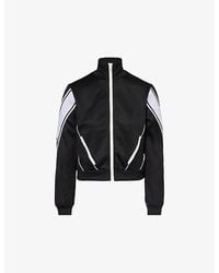 Gucci - Striped Logo-embroidered Jersey Jacket - Lyst