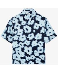 Sandro - Floral-print Oversized Woven Shirt X - Lyst