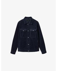 AllSaints - Castleford Relaxed-Fit Corduroy Organic-Cotton Overshirt - Lyst