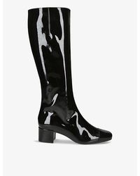 CAREL PARIS - Malaga Patent-leather Heeled Knee-high Boots - Lyst