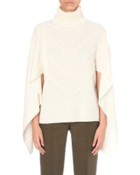 Sandro Forrest Wooland Cashmere-blend Cape - Natural