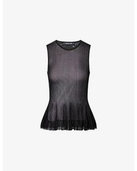 Ashlyn - Bennett Peplum-Hem Knitted Top - Lyst