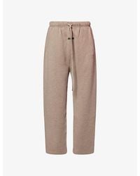 Fear Of God - Embossed-Branding Wide-Leg Cotton-Blend Jogging Bottoms - Lyst