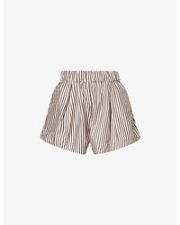 Stylein - Mojo Pinstripe Woven Shorts - Lyst