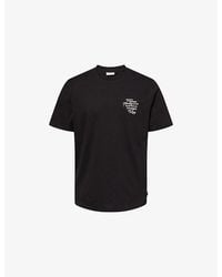 Les Deux - Ben Faience Short-Sleeves Cotton-Jersey T-Shirt - Lyst