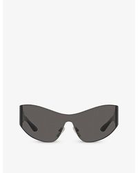 Balenciaga - Bb0257s Shield-frame Acetate Sunglasses - Lyst