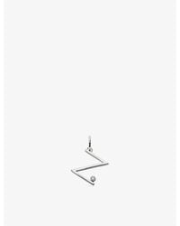 Monica Vinader - Solitaire Diamond Initial Z Sterling- And 0.035Ct Lab-Grown Diamond Pendant - Lyst