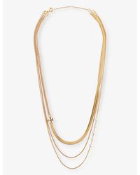 Tory Burch - Kira 18ct Yellow Gold-plated Brass Necklace - Lyst