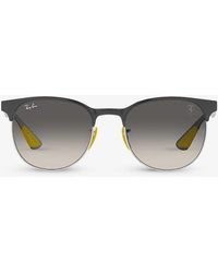 Ray-Ban - Rb8327m Scuderia Ferrari Phantos-frame Steel Sunglasses - Lyst