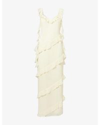 Pretty Lavish - Rue Ruffle Maxi Dress - Lyst