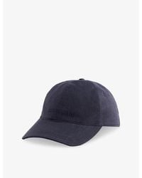 Corneliani - Embroidered Logo Linen-And-Wool Baseball Cap - Lyst