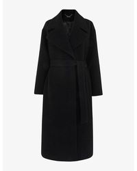Whistles - Lorna Tie-Waist Wool Coat - Lyst