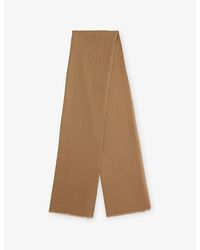 TOTEME - Frayed-Trim Wool Scarf - Lyst