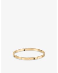 Cartier - Love Small 18ct Yellow-gold And 6 Diamond Bracelet - Lyst