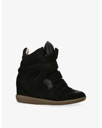 Isabel Marant - Bekett Suede And Leather High-Top Trainers - Lyst