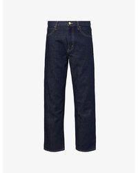 FRAME - The Hang Five-Pockets Straight-Leg Mid-Rise Denim Jeans - Lyst
