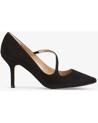 LK Bennett - Simone Asymmetric Heeled Leather Court Shoes - Lyst