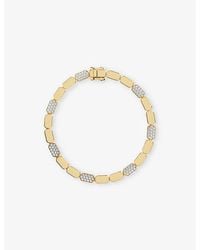 Apm Monaco - Dainty 18Ct-Plated Alloy And Cubic Zirconia Bracelet - Lyst