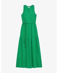 Ro&zo - Rope-Belt Sleeveless Maxi Dress - Lyst