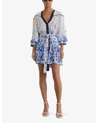 short black halter top dress Mini Crepe Halter Dress main image 1