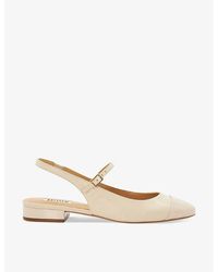 Dune - Hayes Sling-back Leather Pumps - Lyst