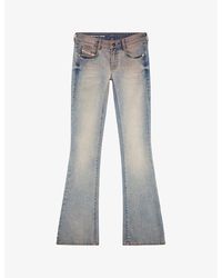 DIESEL - 1969 D-ebbey Flared-leg Low-rise Denim Jeans - Lyst