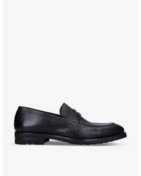 Magnanni - Delos Pebbled-texture Leather Loafers - Lyst